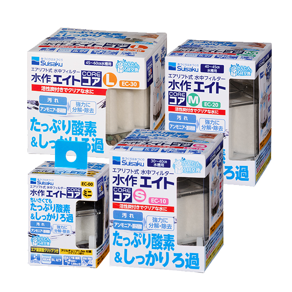 公式シリーズ比較写真：手前左の黄色ミニが本品